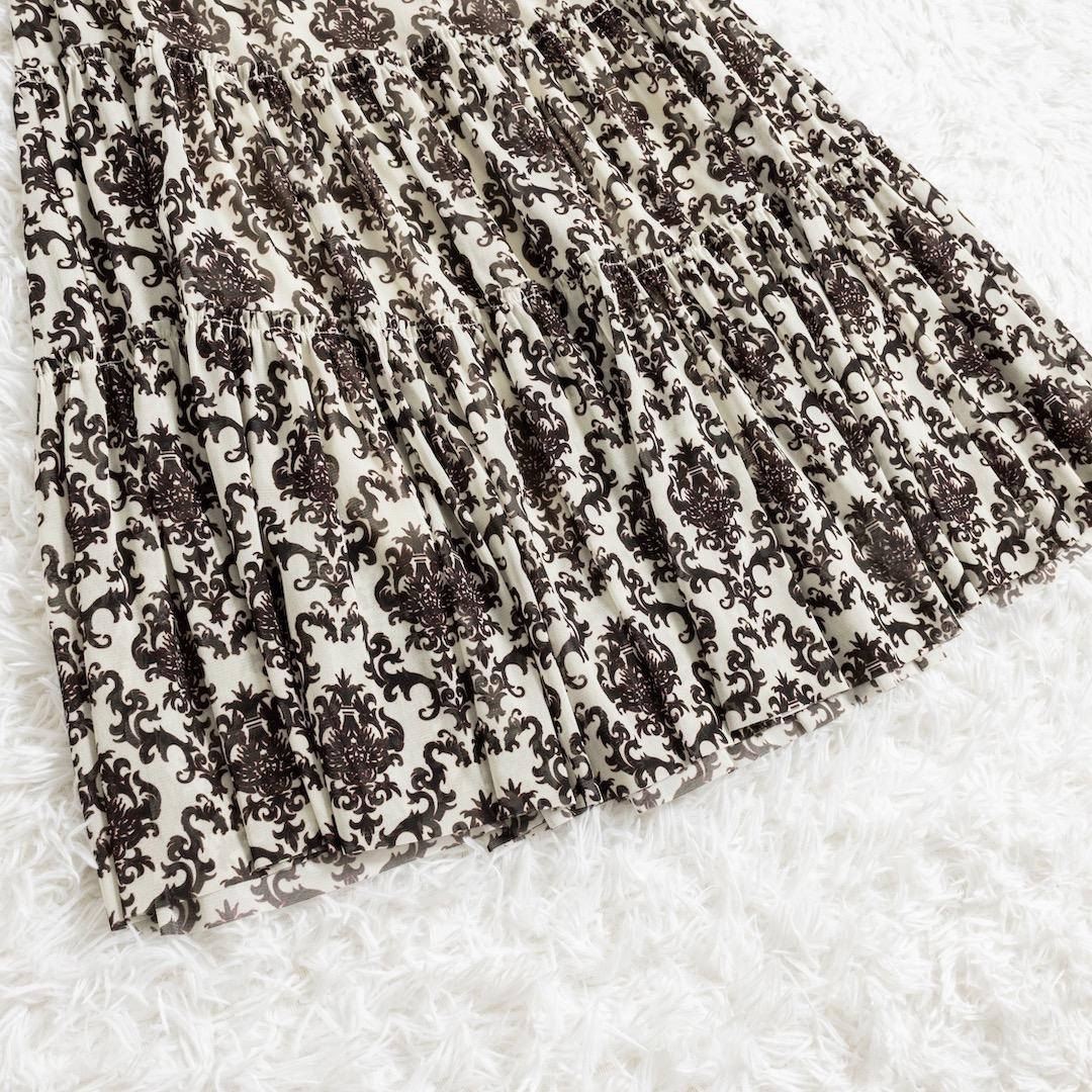 美品 VIVIENNE TAM 24AW ダマスクプリントスカート 総柄 38 美品 VIVIENNE TAM 24AW ダマスクプリントスカート 総柄 38