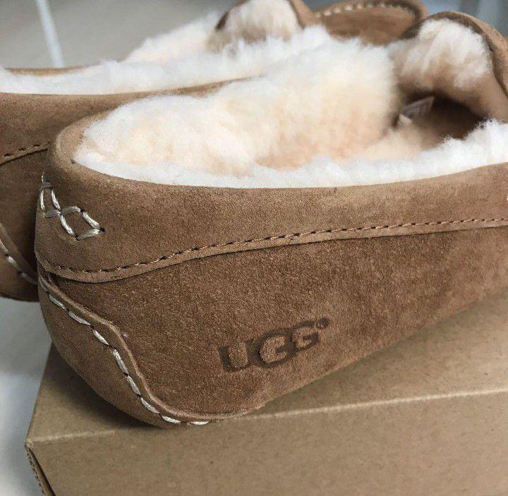 新作 ウォータープルーフ UGG モカシン チェスナット アンスレー 25cm 新作 ウォータープルーフ UGG モカシン チェスナット アンスレー 25cm