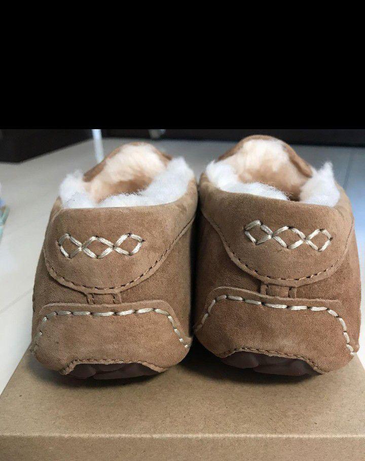 新作 ウォータープルーフ UGG モカシン チェスナット アンスレー 25cm 新作 ウォータープルーフ UGG モカシン チェスナット アンスレー 25cm