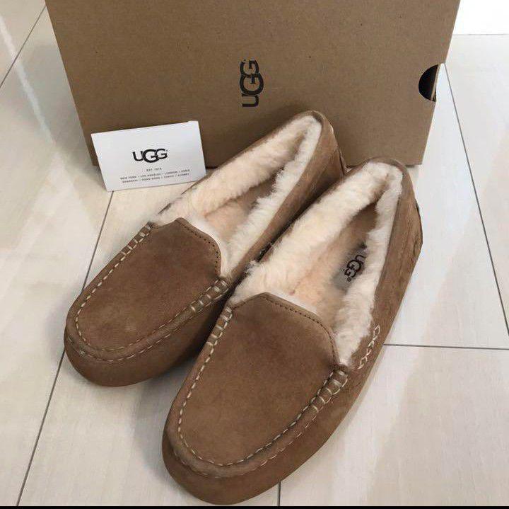 新作 ウォータープルーフ UGG モカシン チェスナット アンスレー 25cm 新作 ウォータープルーフ UGG モカシン チェスナット アンスレー 25cm