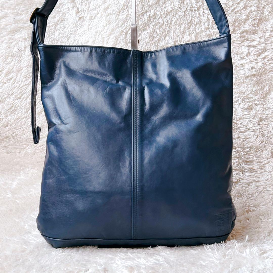PORTER 馬革 ネイビーブルー ショルダーバッグ フランク FRANK 本革 FRANK(フランク) 2WAY SHOULDER BAG(S) | 吉田カバン