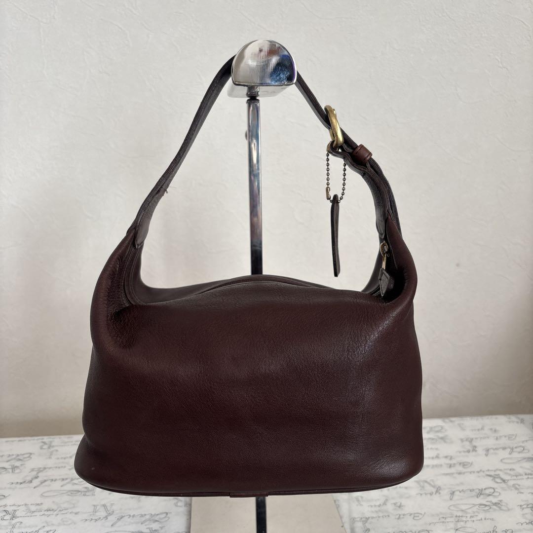 美品 オールドコーチ 4145 アクセサリーポーチ ハンドバッグ