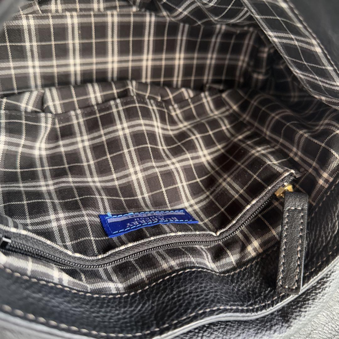 Burberry ブラックレザー ショルダーバッグ