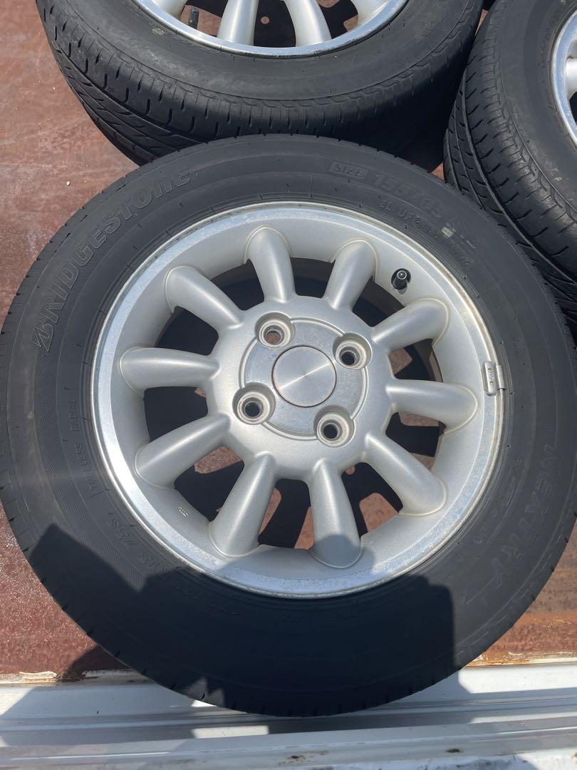 スズキ　13インチ　アルミホイール　タイヤ付き　155/65R13