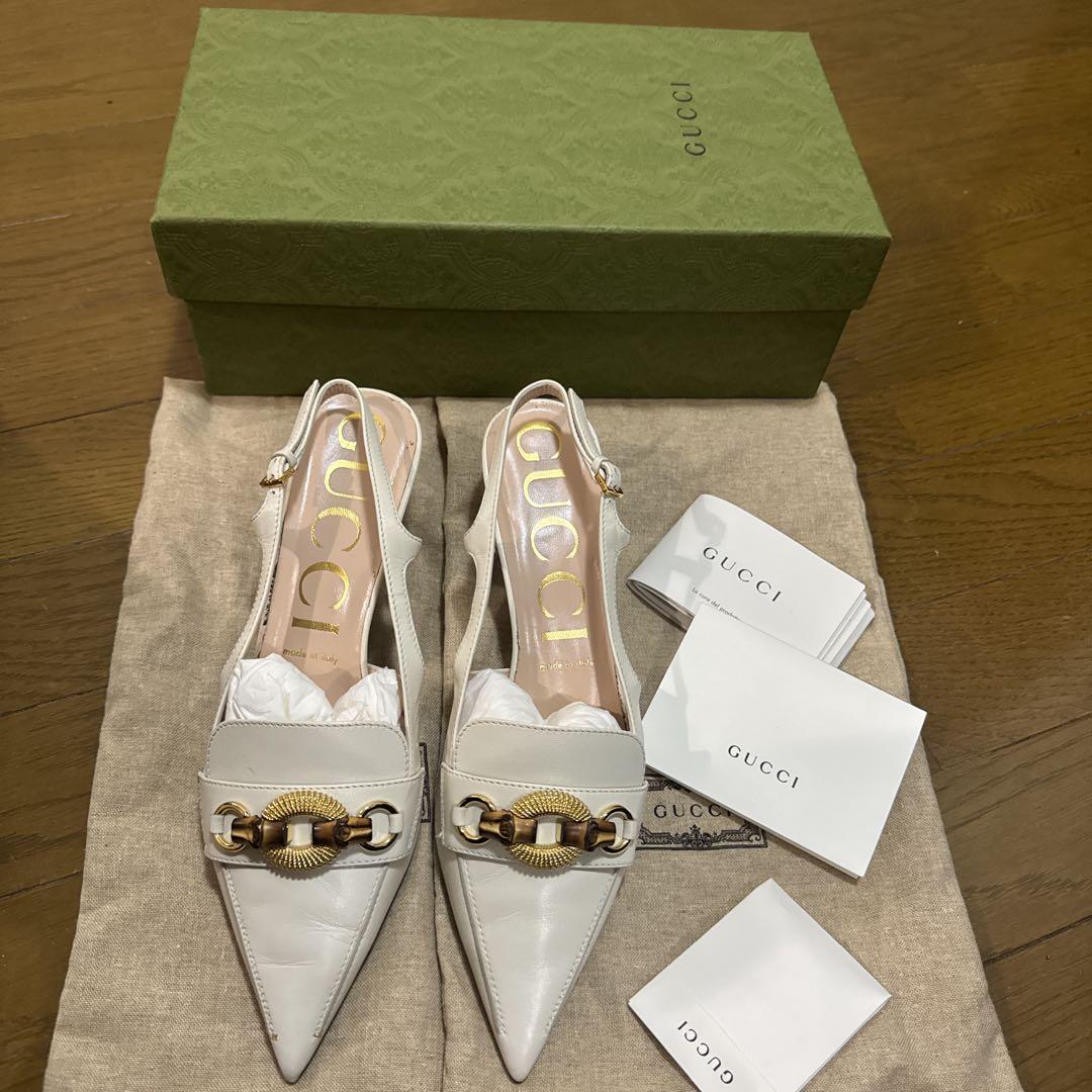 GUCCI ホワイト ミュール