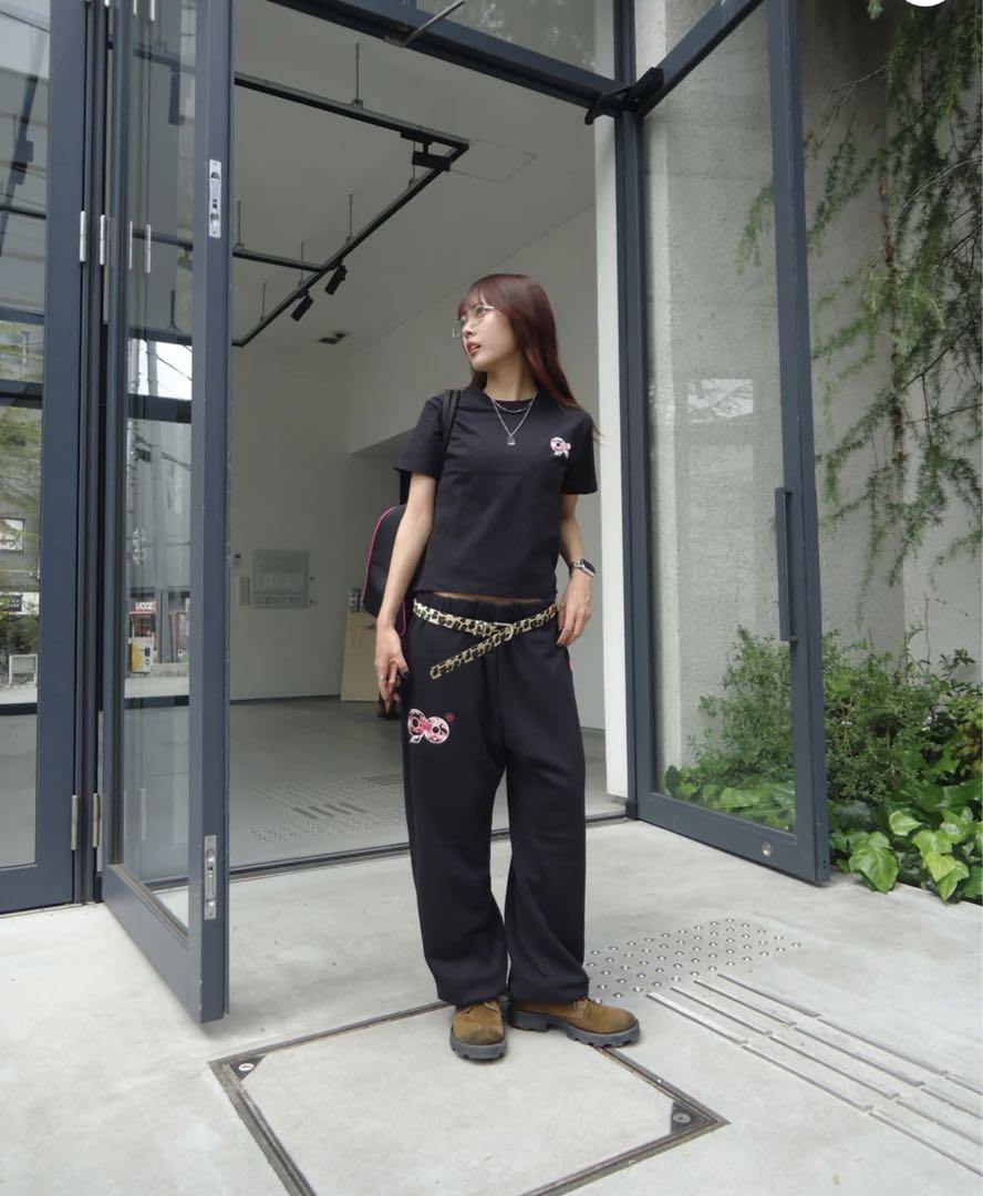 9090 90 Logo Tee BLACK PINK CAMO