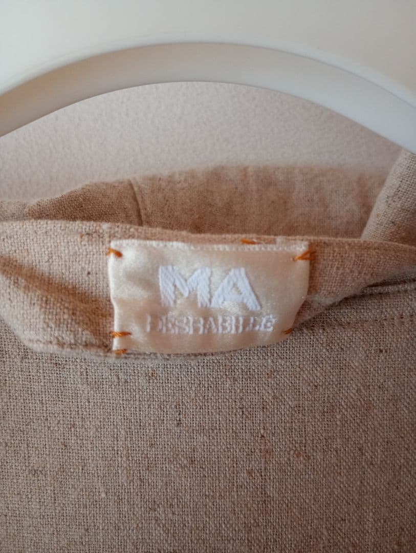 ma deshabille ヘンプ ガウン シャツ ワンピース エムエーデザビエ ma deshabille ヘンプ ガウン シャツ ワンピース エムエーデザビエ