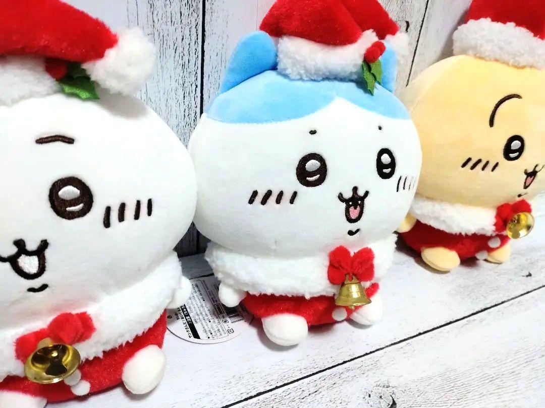【タグ付き！】サンタさんだ！ぬいぐるみS ちいかわ ハチワレ うさぎ 3体セット