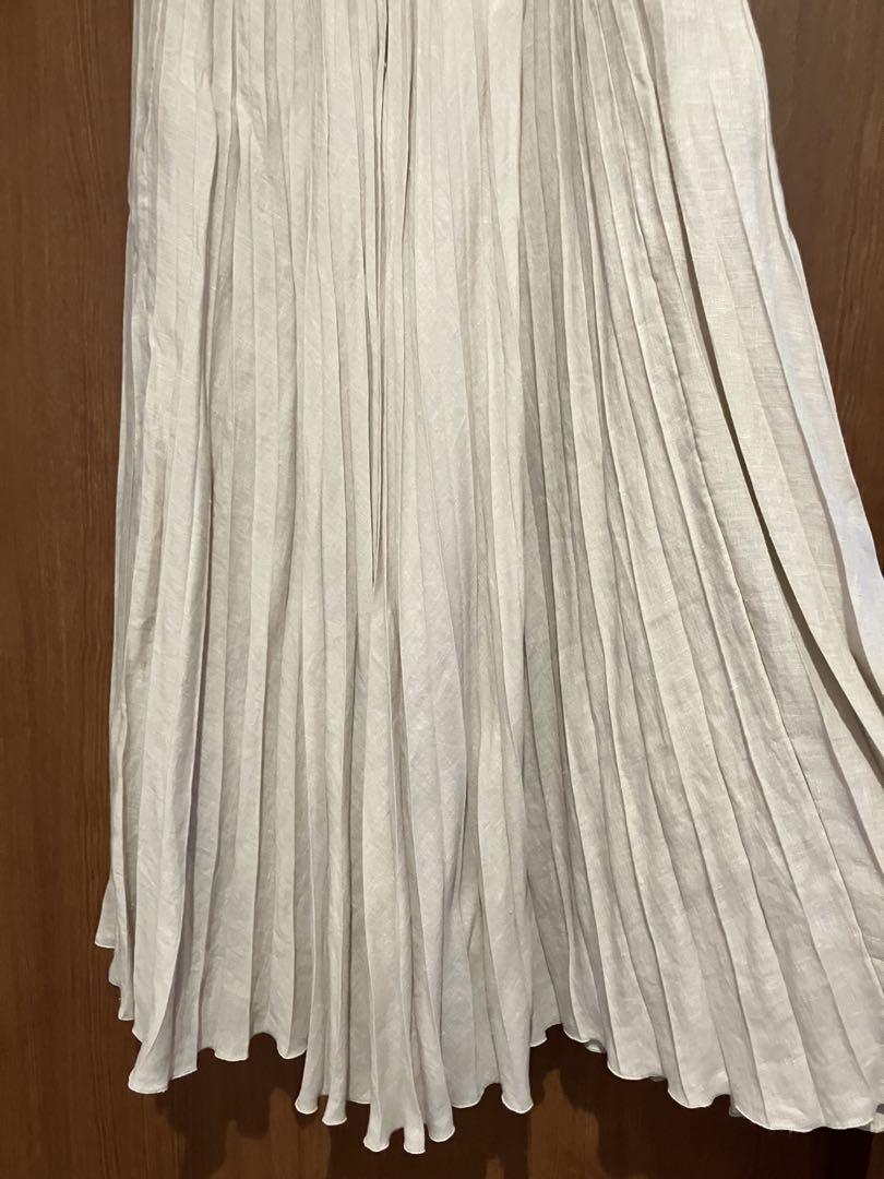 【セオリー】【スカート】French Linen Pleat SKT