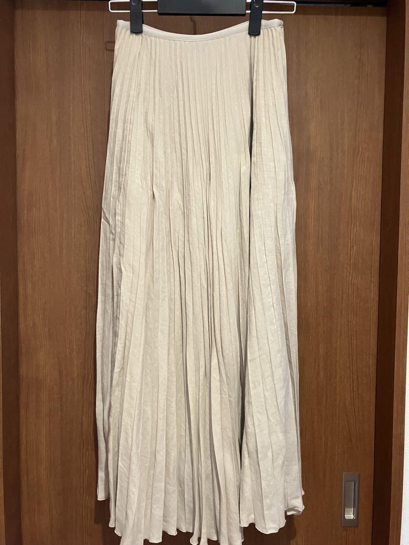 【セオリー】【スカート】French Linen Pleat SKT