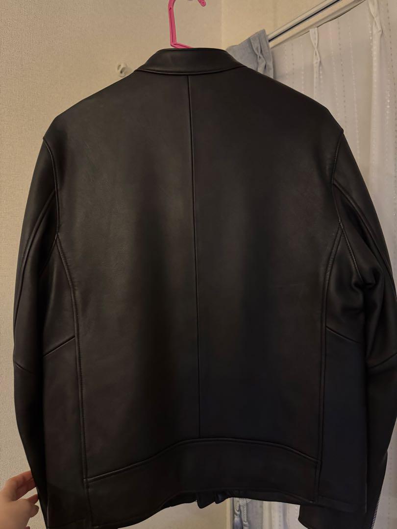 黒 レザージャケット シングルライダース