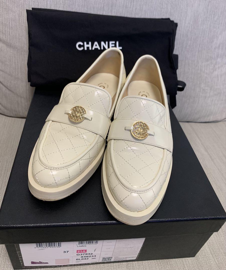 CHANEL シャネル CCマーク ローファー サイズ37 シャネル CHANEL ローファー ココマーク 37サイズ 箱付 - メルカリ