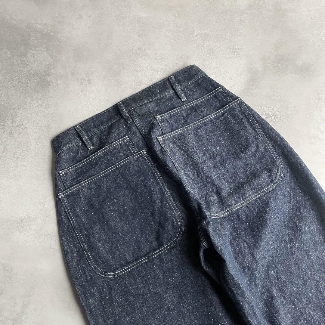 TUKI コンバットパンツ 綿麻デニム ヘンプ混 インディゴ