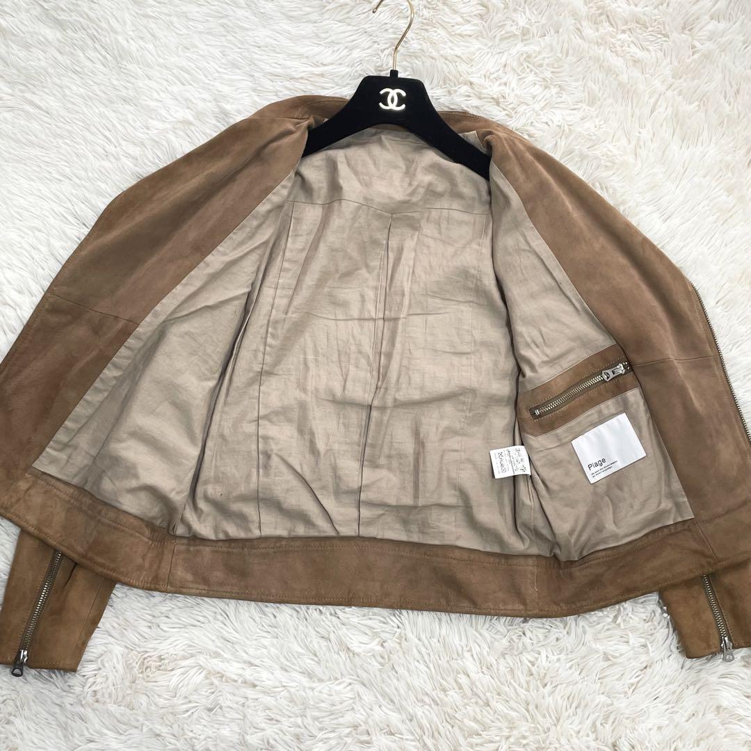 完売レア品✨定価約6万【Plage】スウェード ライダースジャケット 画像7