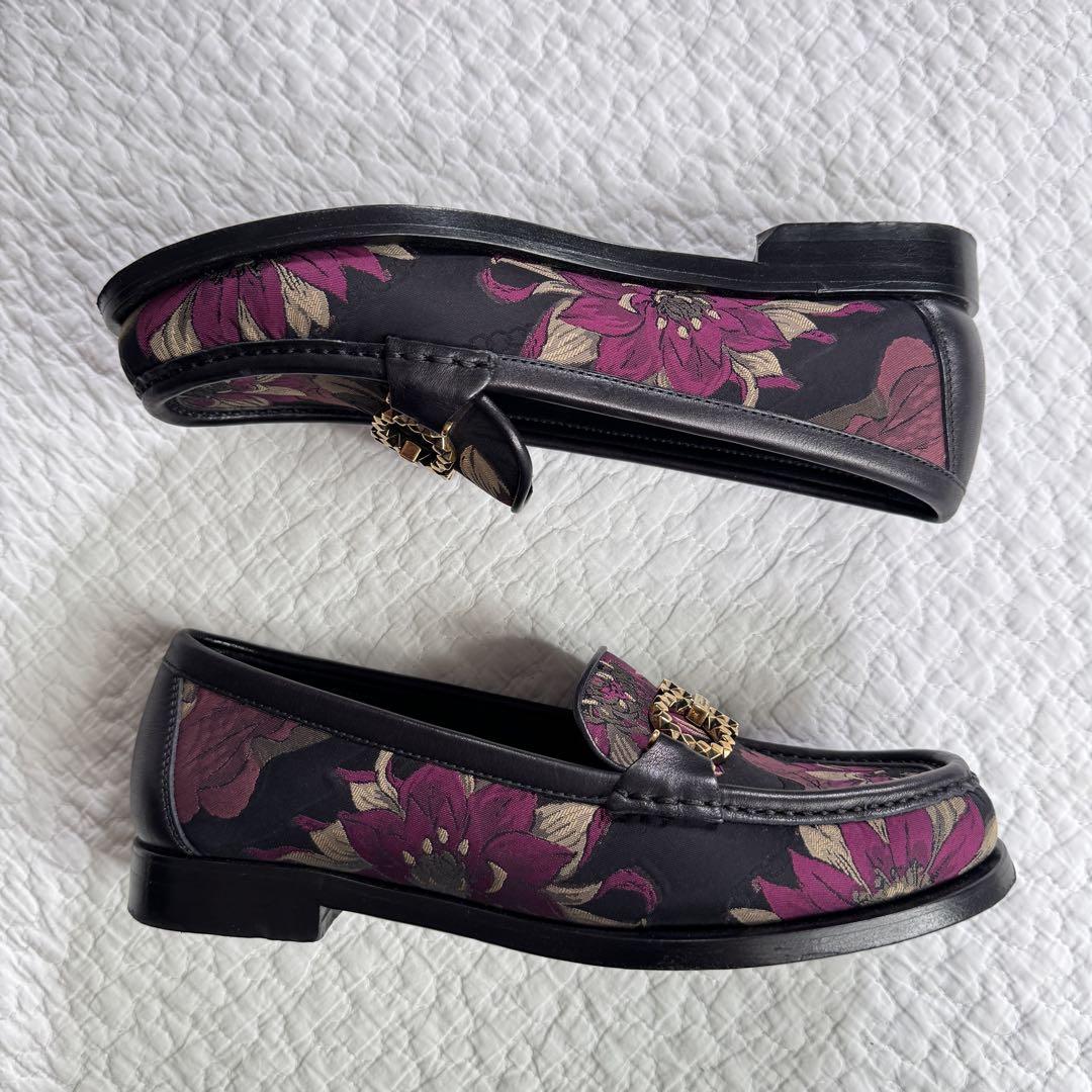 激レアSalvatore Ferragamo 花柄 ローファー ガンチーニ