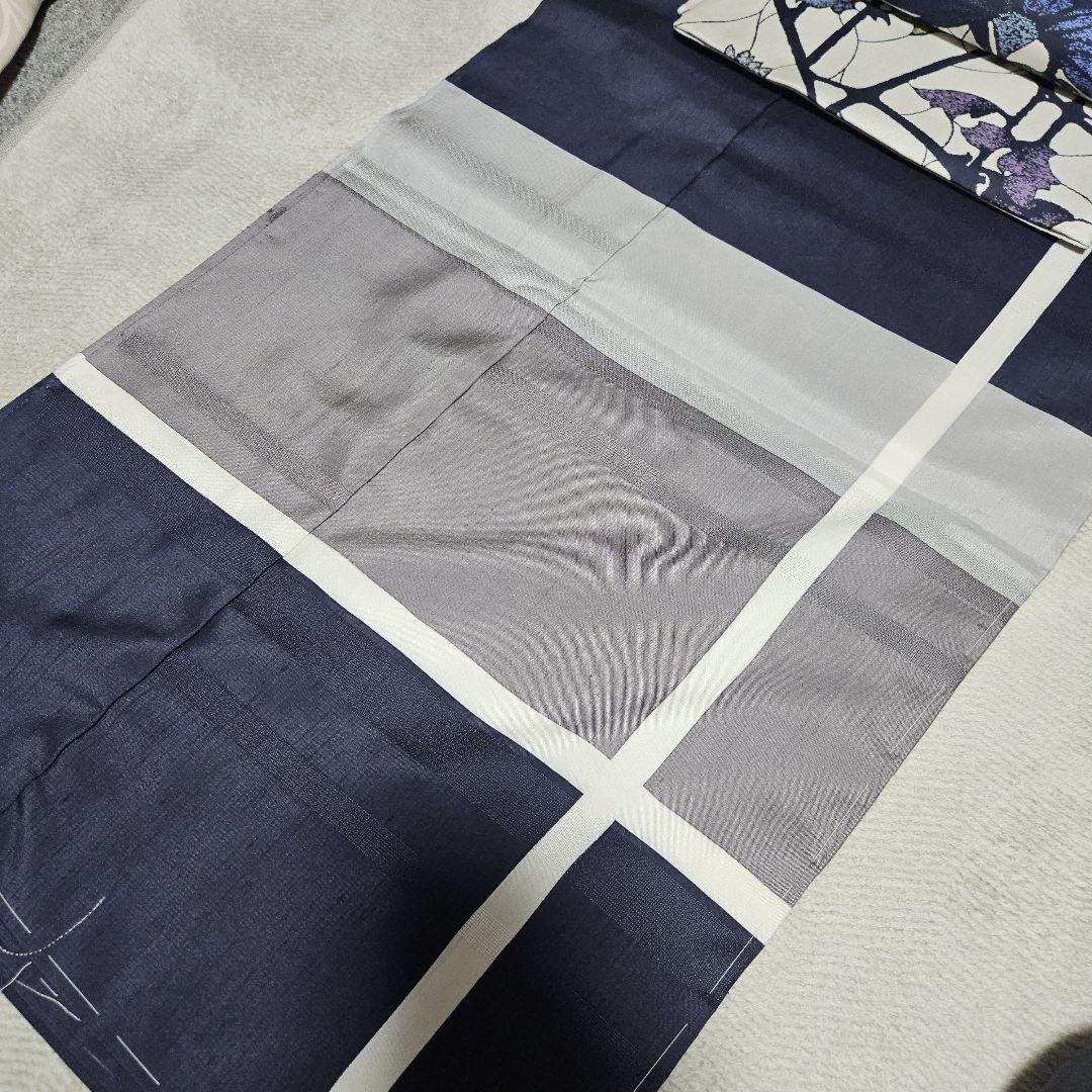 お洒落紬訪問着　末仕立て品+袋帯