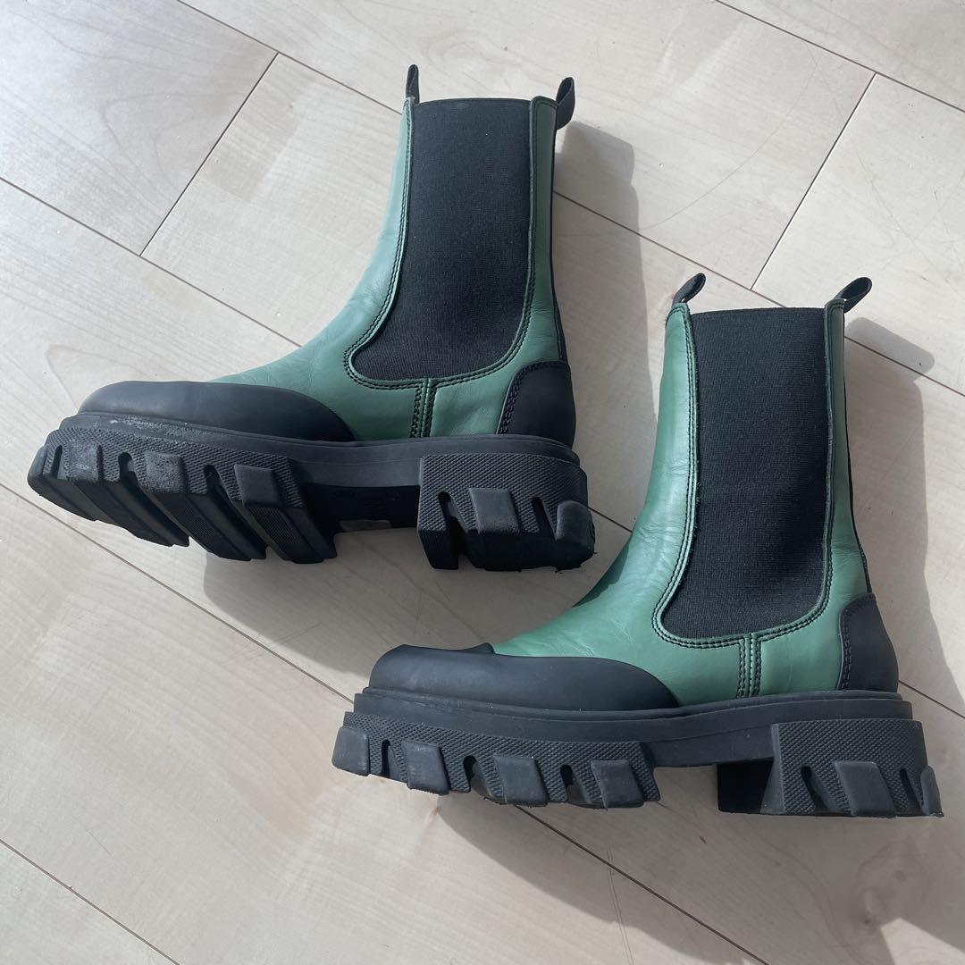 GANNI レザーブーツ　美品