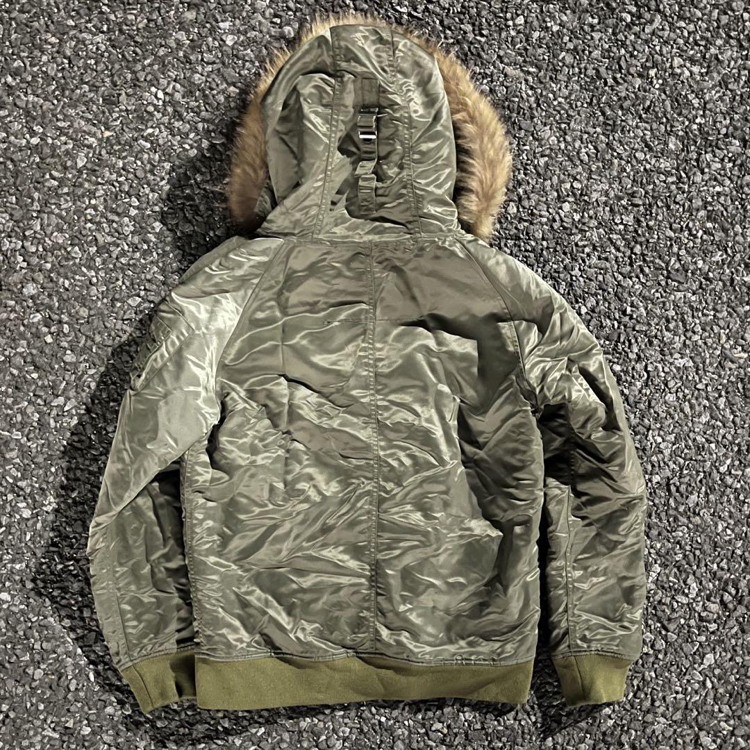 00’s archive fur jacket n2b似 ma-1 y2k 緑