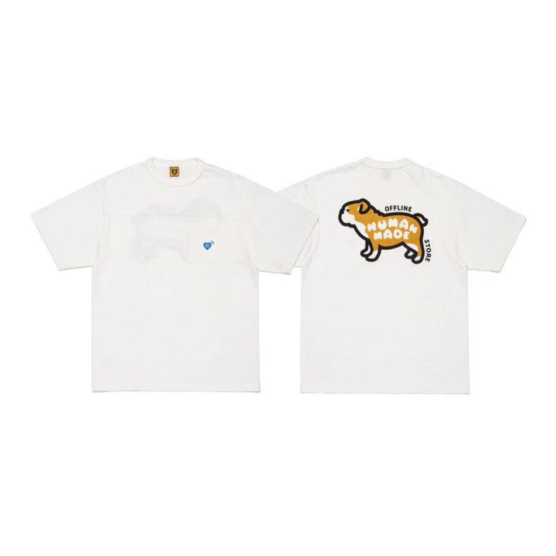 肌触りがいい HUMAN 店舗限定 MADE メルカリ - 白 外苑前 Tee Graphic Animal トップス