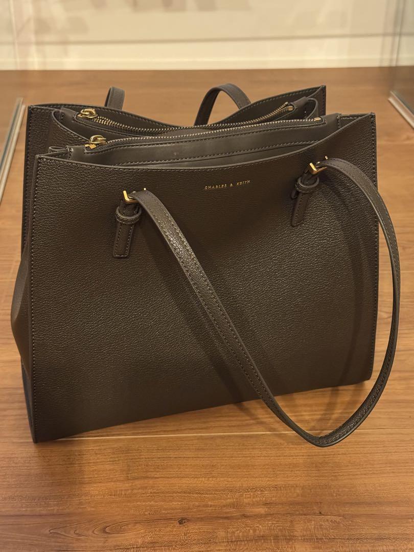 【Charles&Keith】ブラウン バッグ