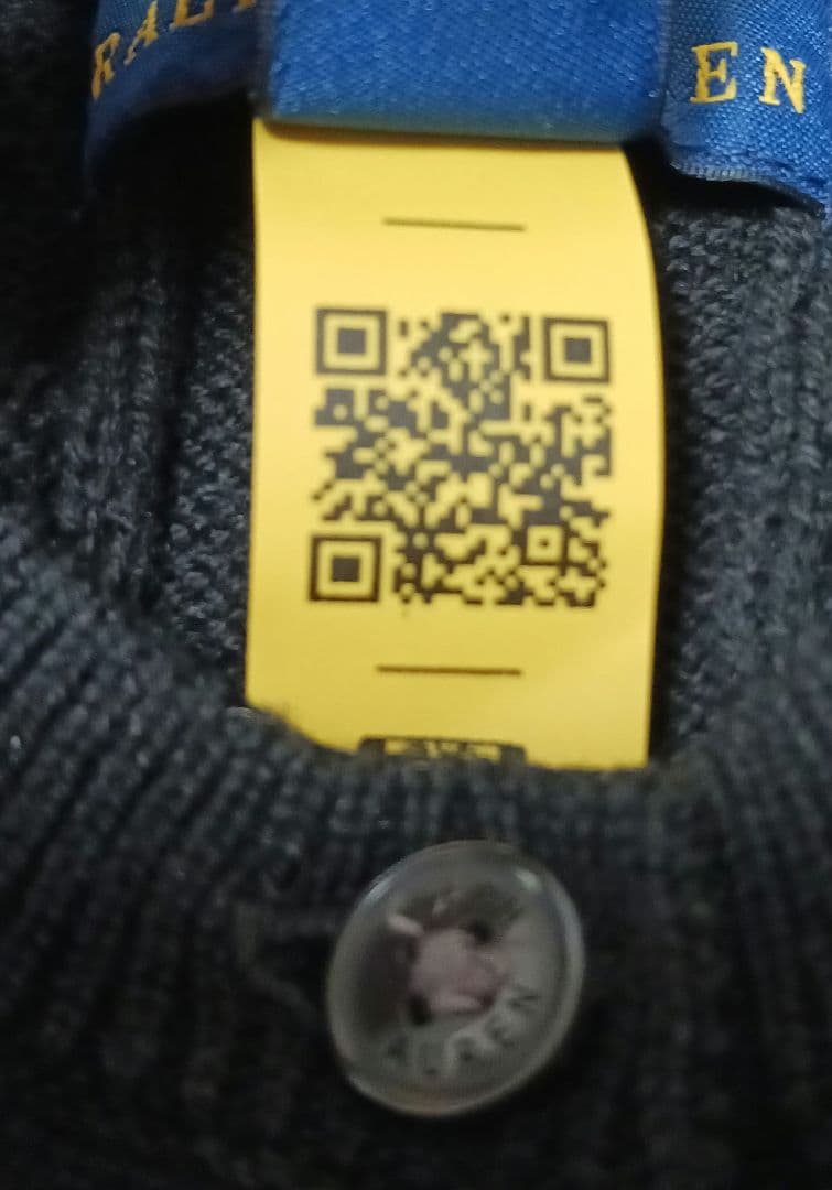 【未着用】大人気ラルフローレンコットンケーブルニットカーディガン現行品