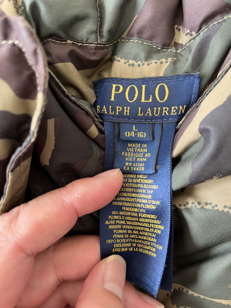 POLO RALPH LAUREN ポロラルフローレン ダウンベスト カモフラ