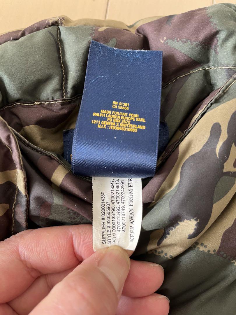 POLO RALPH LAUREN ポロラルフローレン ダウンベスト カモフラ