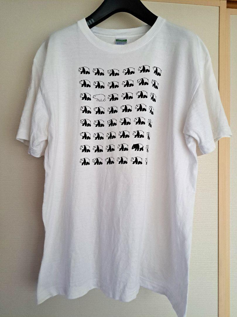 アドベンチャーワールド　パンダ　Tシャツ Lサイズ　L アドベンチャーワールドパンダ柄 Tシャツ Lサイズ ホワイト