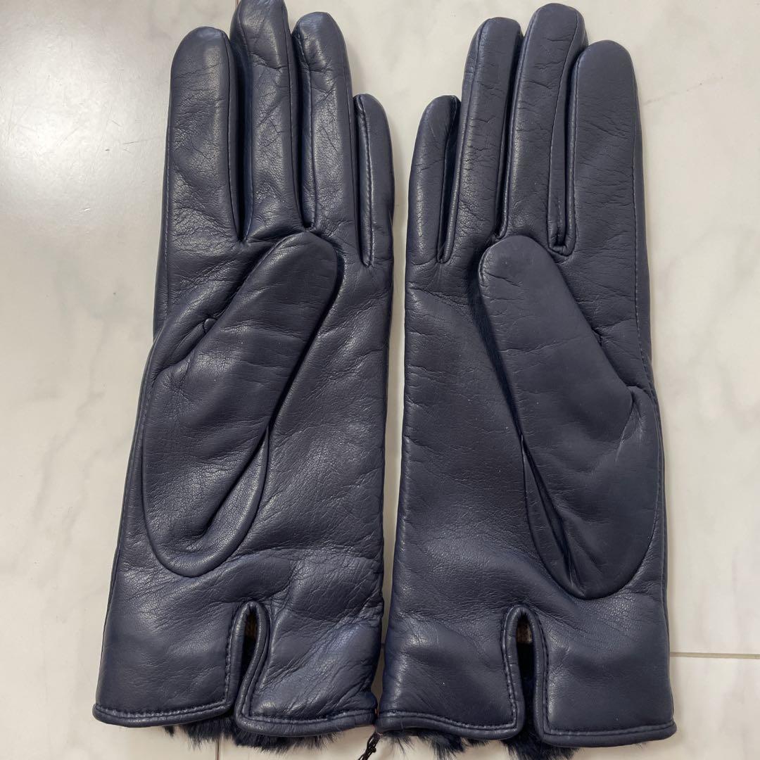【新品未使用】LANVIN on blue ランバンオンブルー 羊革 カシミヤ