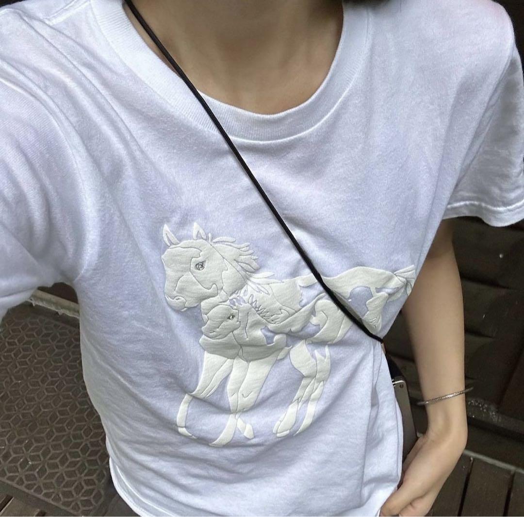 Labyrins Dont Cry Horse Tshirt White