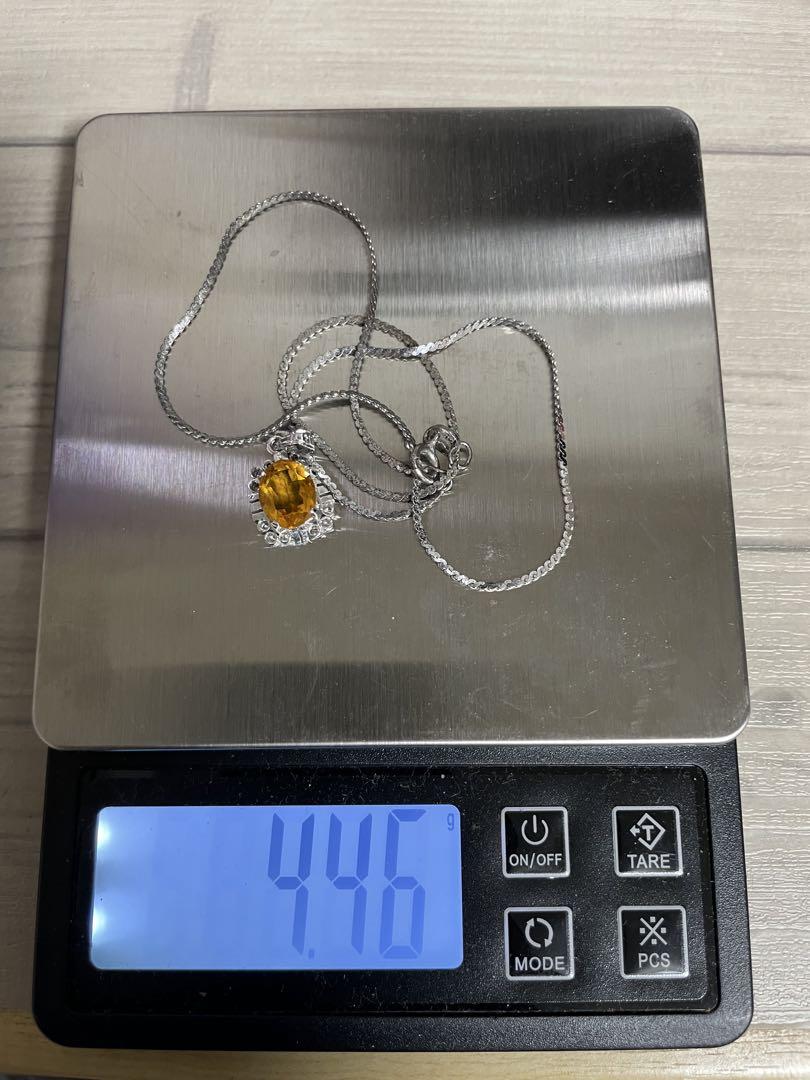 K18WG ホワイトゴールド ネックレス 4.46g
