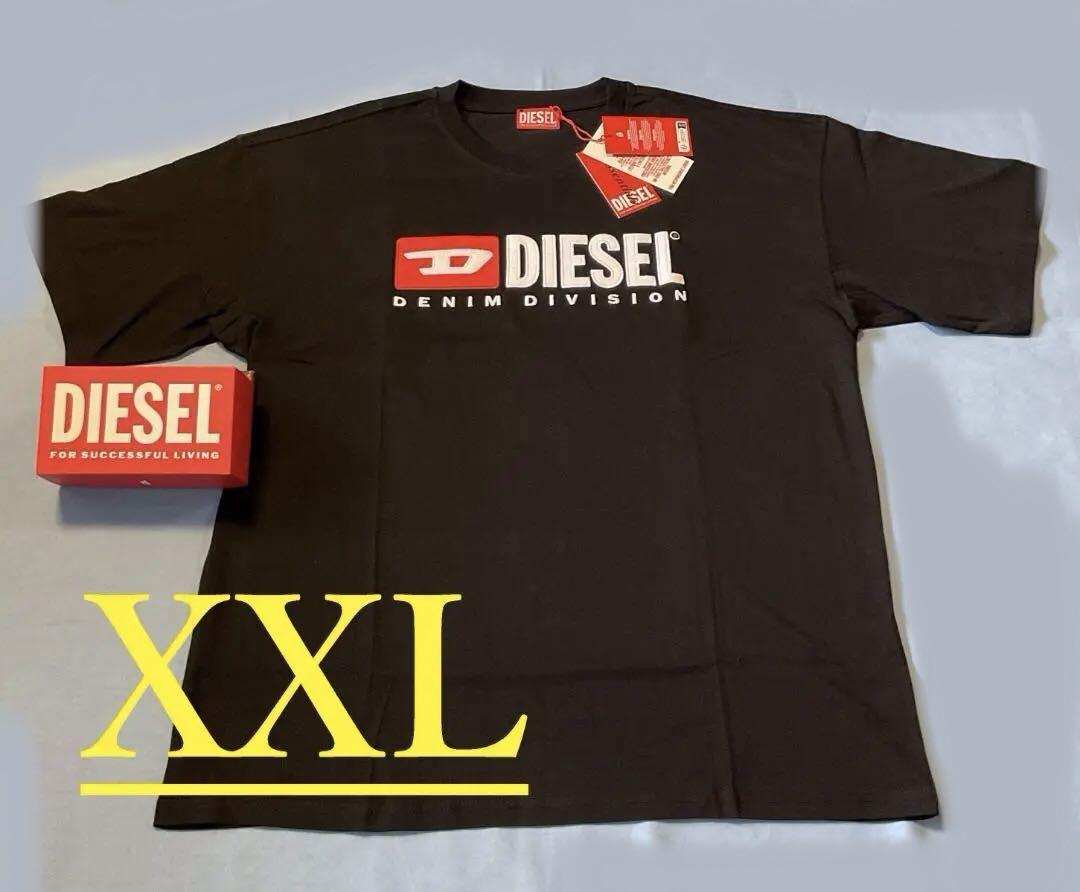 DIESEL　T-shirt　XXL　A14943　VINTAGELOGO黒新品