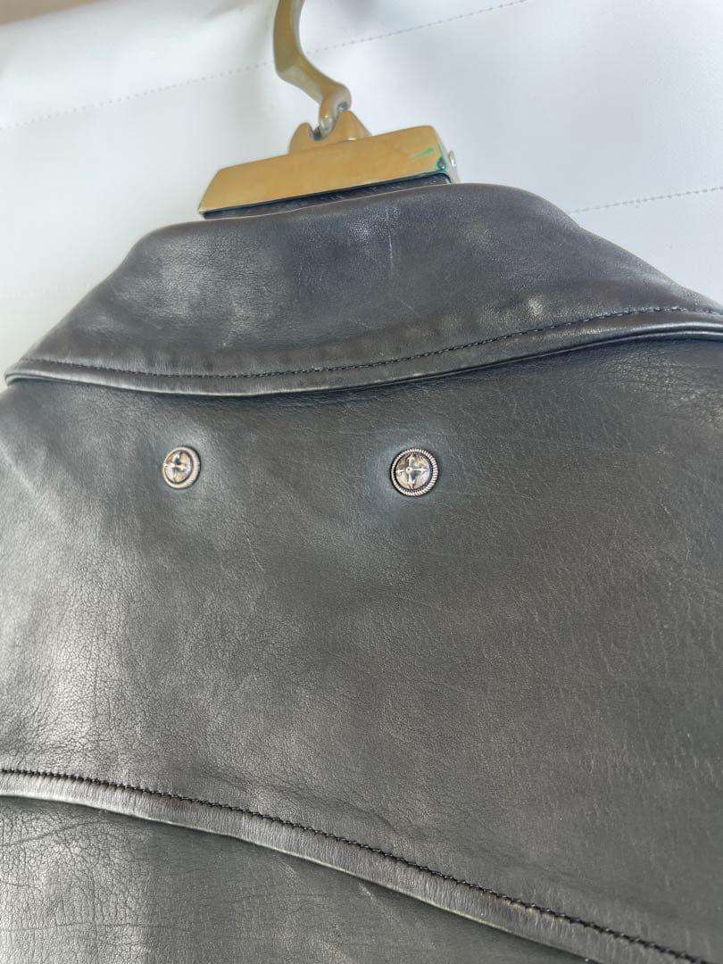 BACKLASH the line イタリアンカーフダブルライダースT-005