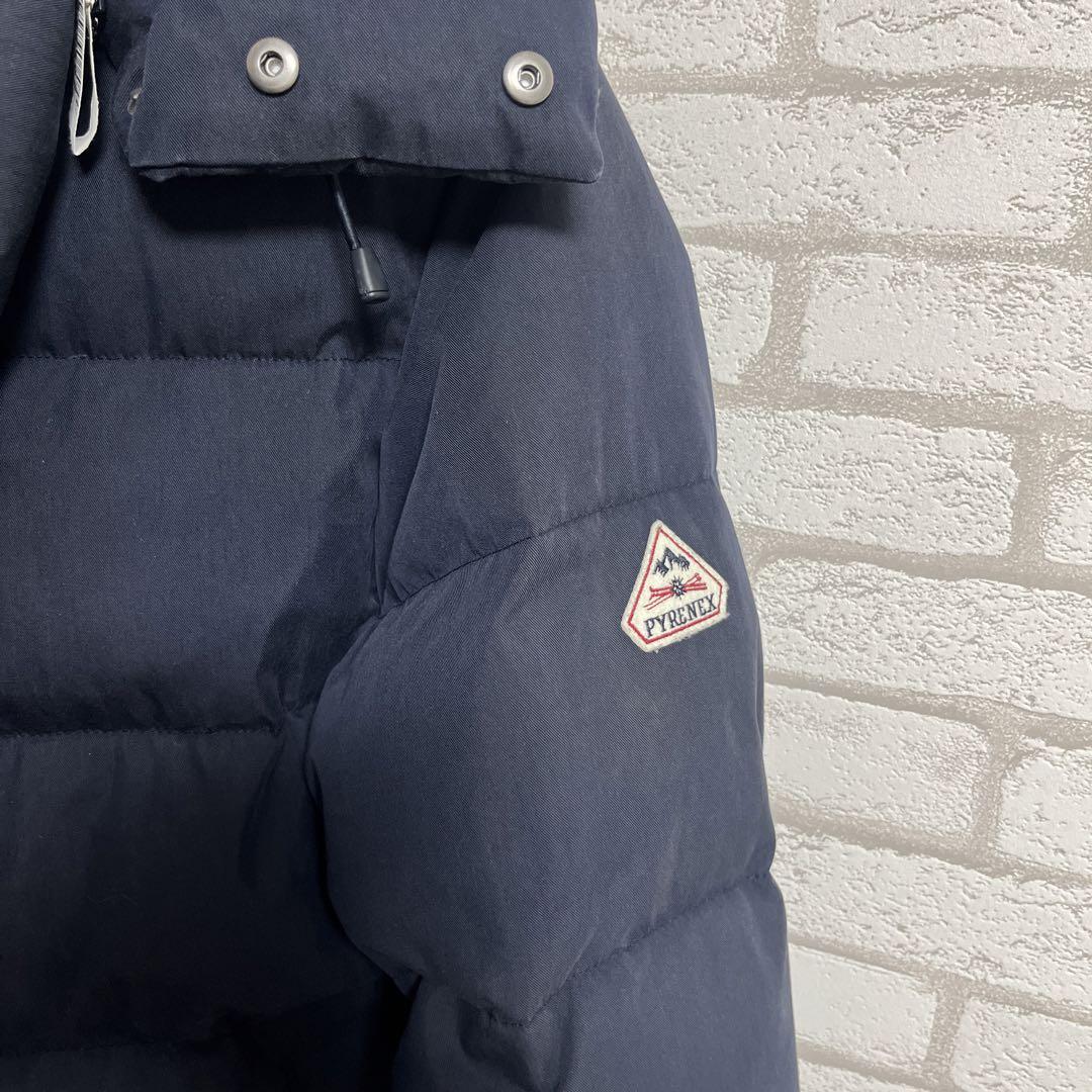 クリーニング済 PYRENEX BELFORTダウンジャケット ネイビー XS