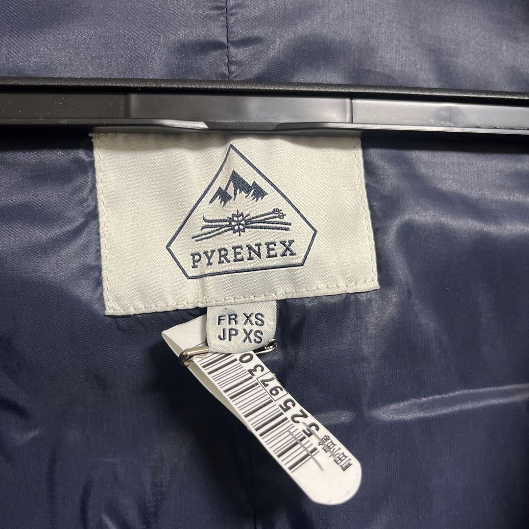 クリーニング済 PYRENEX BELFORTダウンジャケット ネイビー XS