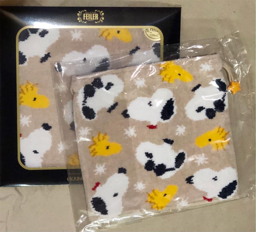 新版 みーた☆様専用 フェイラーお買物スヌーピー巾着 - ハンカチ