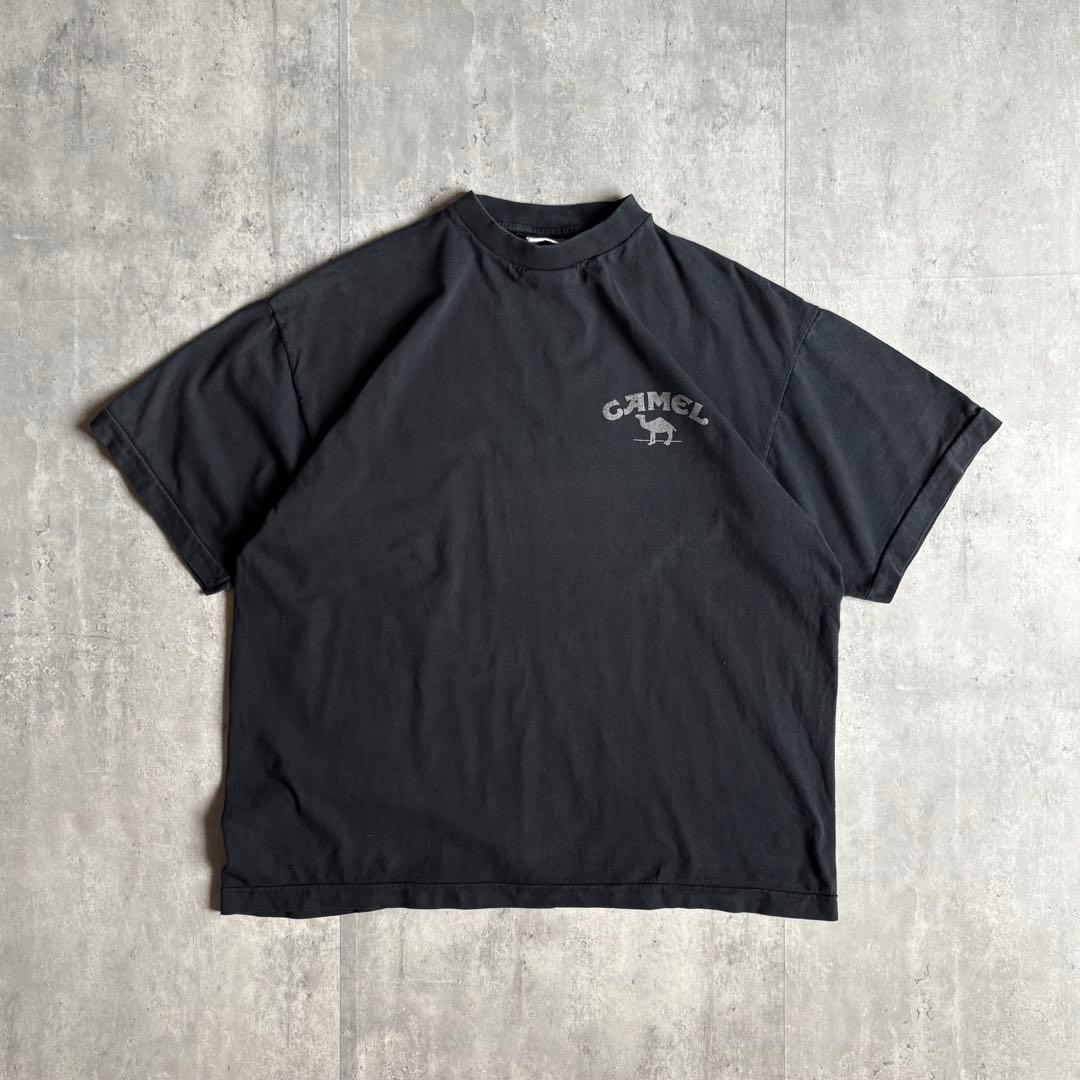 【90s vintage】非売品　camel Tシャツ　フェード　短丈　古着