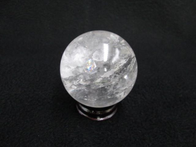 天然　水晶　丸玉　130g　天然石　パワーストーン　水晶玉