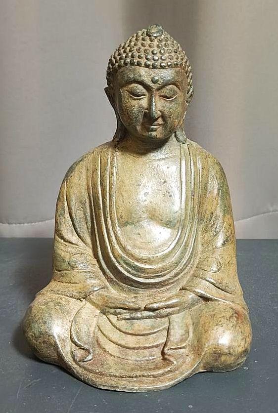 希少 釈迦如来 ブロンズ 阿弥陀如来　銅/仏像/置物/寺院/茶道具/大仏/仏具