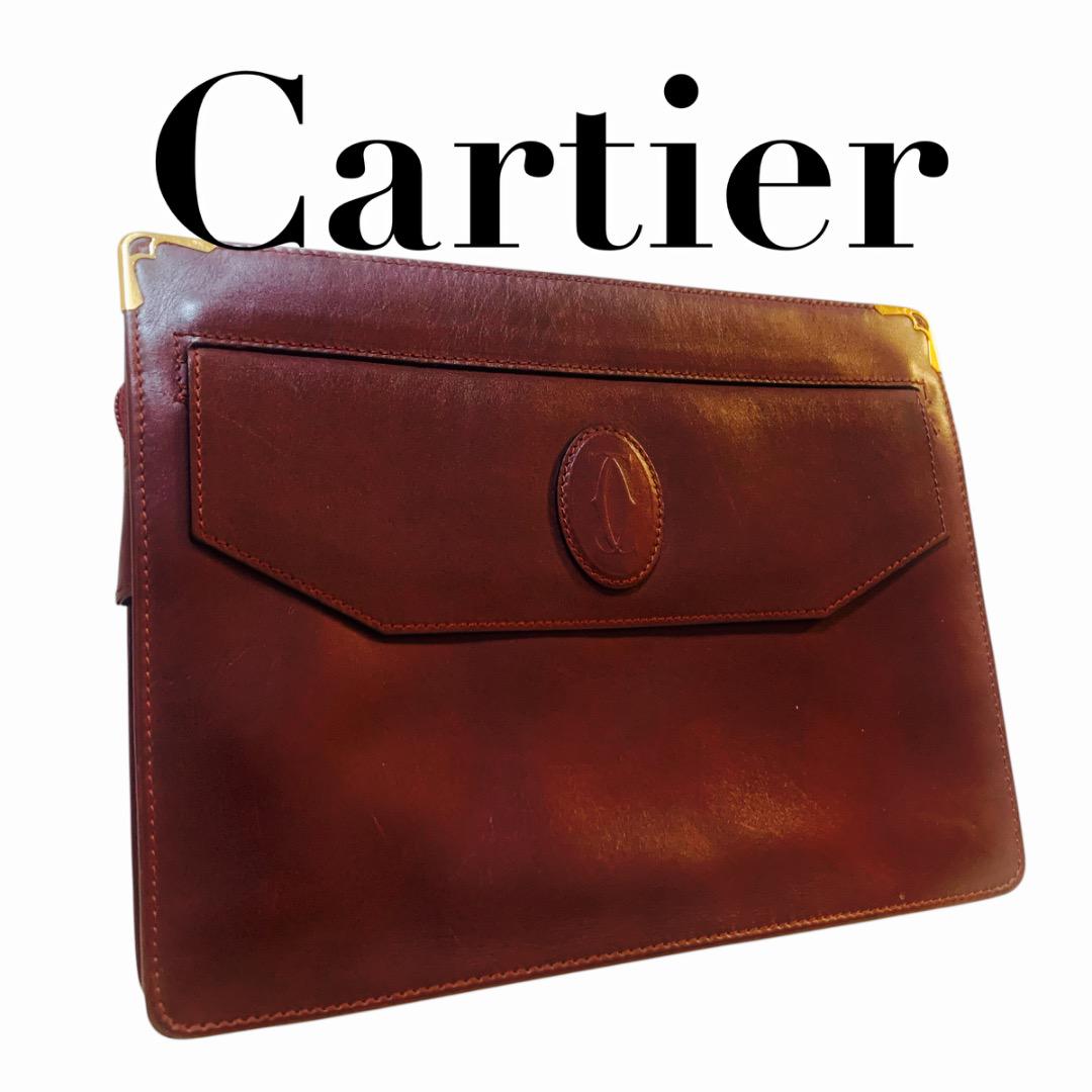 【外側極美品】Cartier　カルティエ マスト セカンドバッグ