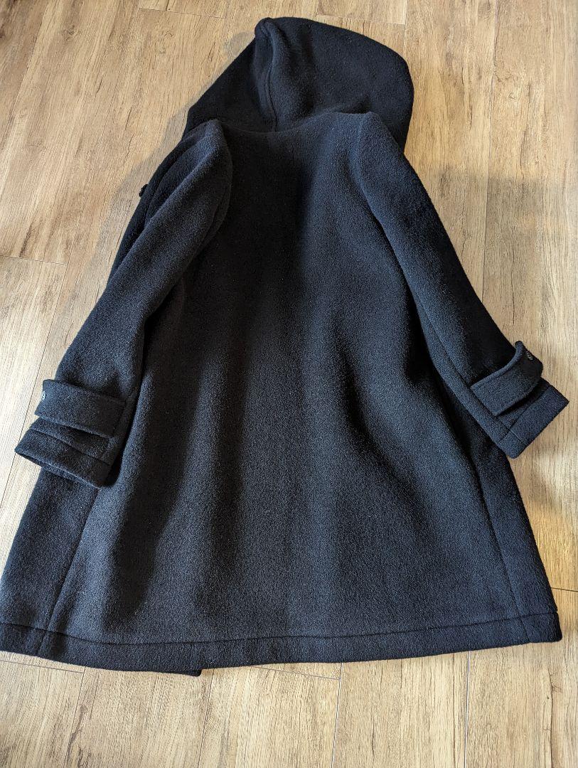 ミズイロインド　ダッフルコート　黒