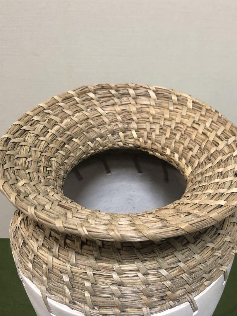 テラコッタ フラワーベース アワーグラス　34㎝
