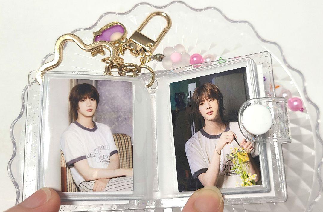 BTS JIN ハート型アクリルフォトブロック・キーホルダー BTS JIN ハート型アクリルフォトブロック➁ - メルカリ