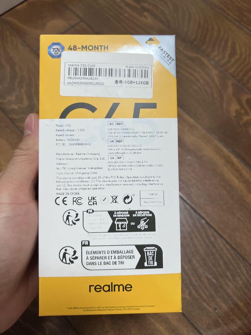 realme C65／ブラック／6+128GB／グローバル版 Amazon.com: realme C65 Dual-SIM 128GB ROM + 6GB RAM (GSM
