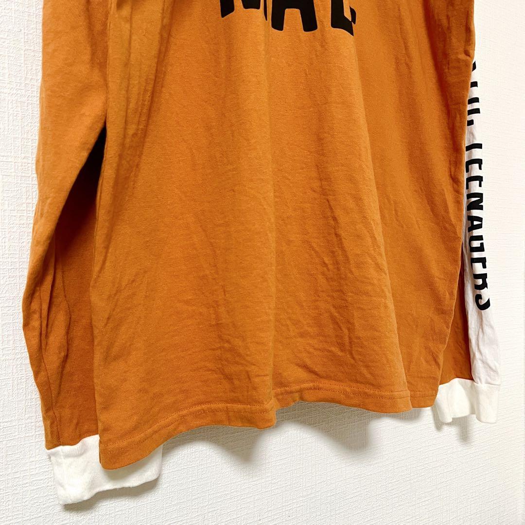 HUMAN MADE Lサイズ 長袖 ロンT メンズ オレンジ トップス