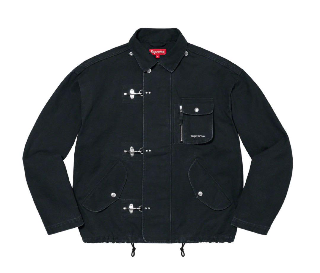 supreme Canvas Clip Jacket black Mサイズ