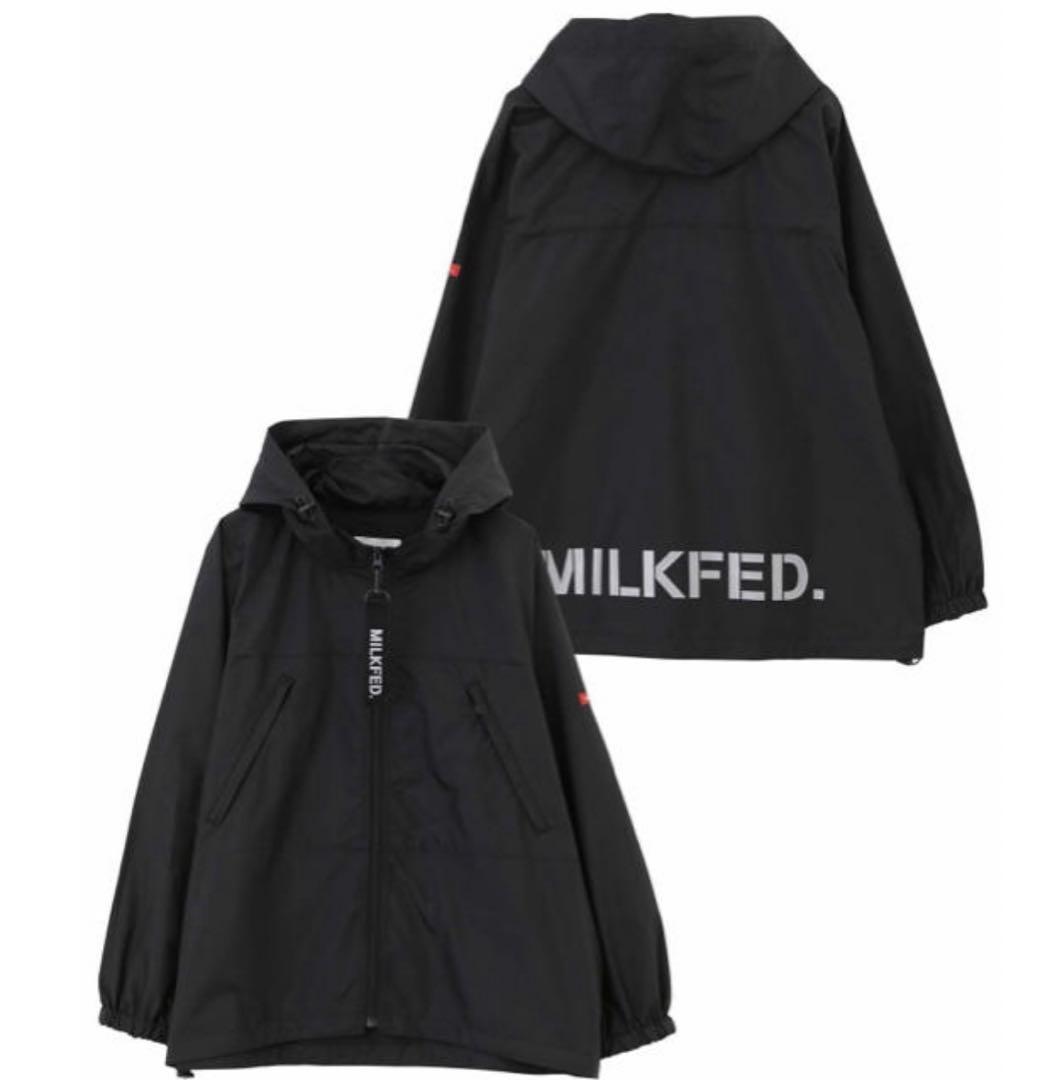 MILKFED. フード付きマウンテンパーカー ブラック