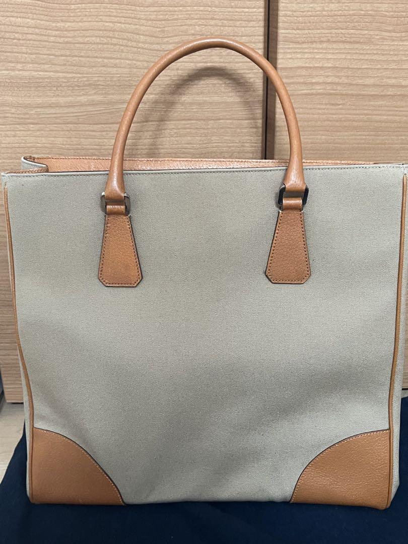 美品プラダジャパン製PRADAのキャンバストートバッグVA0042