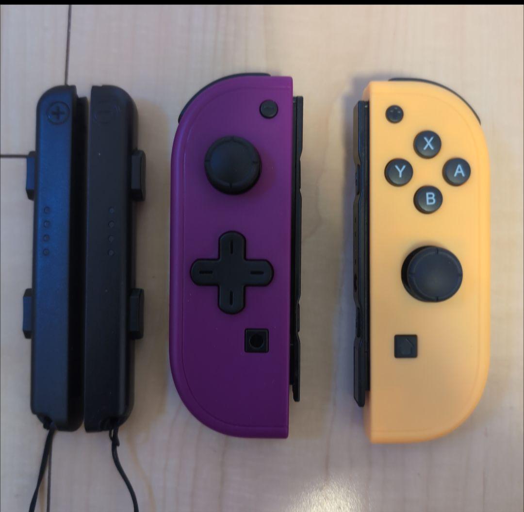 新品 Switch ジョイコンパープル&イエ ロー ストラップ付きNintendo Switch