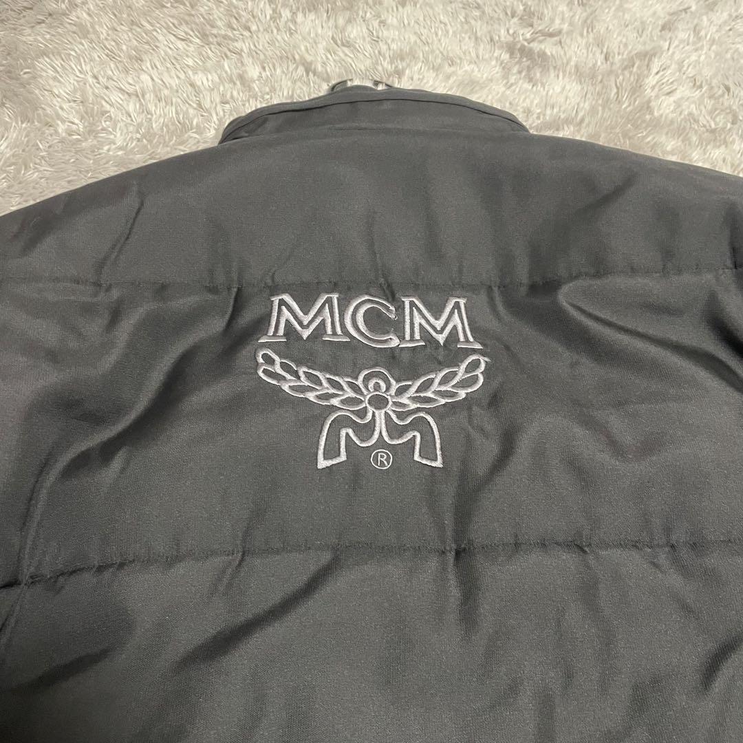 極美品　MCM ロング中綿コート　黒　L